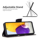 For Samsung Galaxy A73 5G Colored Drawing Pattern Leather Phone Case(Smirk)