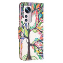 For Xiaomi 12 Colored Drawing Pattern Leather Phone Case(Life Tree)
