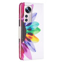 For Xiaomi 12 Colored Drawing Pattern Leather Phone Case(Sun Flower)