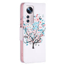 For Xiaomi 12 Colored Drawing Pattern Leather Phone Case(Little Tree)
