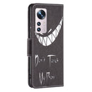 For Xiaomi 12 Colored Drawing Pattern Leather Phone Case(Smirk)