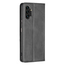 For Samsung Galaxy A13 4G Prismatic Invisible Magnetic Leather Phone Case(Black)