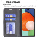 For Samsung Galaxy A13 4G Prismatic Invisible Magnetic Leather Phone Case(Black)