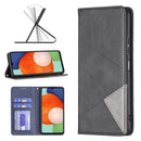 For Samsung Galaxy A13 4G Prismatic Invisible Magnetic Leather Phone Case(Black)