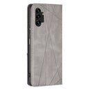 For Samsung Galaxy A13 4G Prismatic Invisible Magnetic Leather Phone Case(Grey)