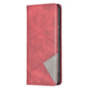 For Xiaomi 12 Prismatic Invisible Magnetic Leather Phone Case(Red)