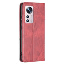 For Xiaomi 12 Prismatic Invisible Magnetic Leather Phone Case(Red)