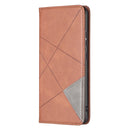For Xiaomi 12 Prismatic Invisible Magnetic Leather Phone Case(Brown)