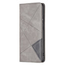 For Xiaomi 12 Prismatic Invisible Magnetic Leather Phone Case(Grey)