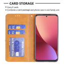 For Xiaomi 12 Prismatic Invisible Magnetic Leather Phone Case(Yellow)
