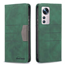 For Xiaomi 12 Magnetic Splicing Leather Phone Case(Green)