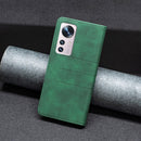 For Xiaomi 12 Magnetic Splicing Leather Phone Case(Green)