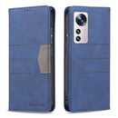 For Xiaomi 12 Magnetic Splicing Leather Phone Case(Blue)