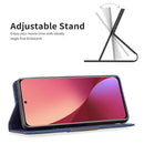 For Xiaomi 12 Magnetic Splicing Leather Phone Case(Blue)