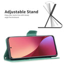 For Xiaomi 12 Two Butterflies Embossing Leather Phone Case(Green)