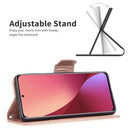For Xiaomi 12 Two Butterflies Embossing Leather Phone Case(Rose Gold)