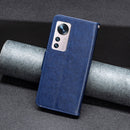 For Xiaomi 12 Two Butterflies Embossing Leather Phone Case(Blue)