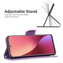 For Xiaomi 12 Two Butterflies Embossing Leather Phone Case(Purple)