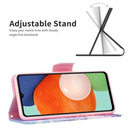 For Samsung Galaxy A13 4G Colored Drawing Leather Phone Case(Owl)