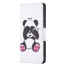 For Samsung Galaxy A13 4G Colored Drawing Leather Phone Case(Panda)
