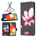 For Samsung Galaxy A13 4G Colored Drawing Leather Phone Case(Lotus)