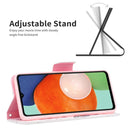 For Samsung Galaxy A13 4G Colored Drawing Leather Phone Case(Peach Blossom Butterfly)