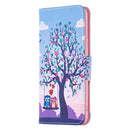 For Samsung Galaxy A33 5G Colored Drawing Leather Phone Case(Owl)