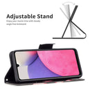 For Samsung Galaxy A33 5G Colored Drawing Leather Phone Case(Lotus)
