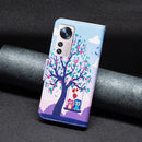 For Xiaomi 12 Colored Drawing Leather Phone Case(Owl)