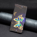 For Xiaomi 12 Colored Drawing Leather Phone Case(Big Butterfly)