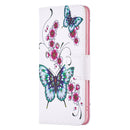 For Xiaomi 12 Colored Drawing Leather Phone Case(Peach Blossom Butterfly)