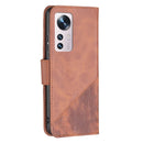 For Xiaomi 12 Matching Color Crocodile Texture PU Leather Phone Case(Brown)