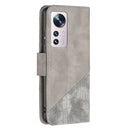 For Xiaomi 12 Matching Color Crocodile Texture PU Leather Phone Case(Grey)