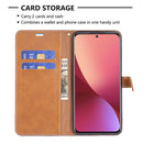 For Xiaomi 12 Color Matching Denim Texture Leather Phone Case(Royal Blue)