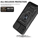 For Samsung Galaxy A22 5G Sliding Camera Design TPU + PC Phone Case(Green)