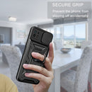 For Samsung Galaxy A22 5G Sliding Camera Design TPU + PC Phone Case(Green)