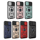 For Samsung Galaxy A22 5G Sliding Camera Design TPU + PC Phone Case(Black)