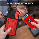 For OPPO A53 2020 / A32 Sliding Camshield Card Phone Case(Black)