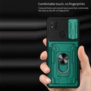 For Xiaomi Redmi 9C Sliding Camshield Card Phone Case(Red)