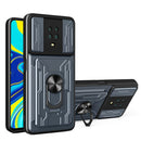 For Xiaomi Redmi Note 9S Sliding Camshield Card Phone Case(Grey)