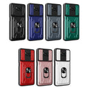 For Xiaomi Poco X3 Sliding Camshield Card Phone Case(Blue)