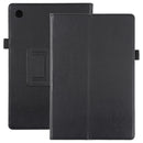 For Samsung Galaxy Tab A8 10.5 2021 Litchi Texture Solid Color Leather Tablet Case(Black)
