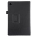 For Samsung Galaxy Tab A8 10.5 2021 Litchi Texture Solid Color Leather Tablet Case(Black)