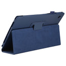 For Samsung Galaxy Tab A8 10.5 2021 Litchi Texture Solid Color Leather Tablet Case(Dark Blue)
