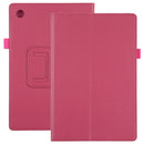 For Samsung Galaxy Tab A8 10.5 2021 Litchi Texture Solid Color Leather Tablet Case(Rose Red)