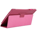 For Samsung Galaxy Tab A8 10.5 2021 Litchi Texture Solid Color Leather Tablet Case(Rose Red)