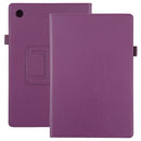 For Samsung Galaxy Tab A8 10.5 2021 Litchi Texture Solid Color Leather Tablet Case(Purple)