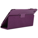 For Samsung Galaxy Tab A8 10.5 2021 Litchi Texture Solid Color Leather Tablet Case(Purple)