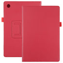 For Samsung Galaxy Tab A8 10.5 2021 Litchi Texture Solid Color Leather Tablet Case(Red)