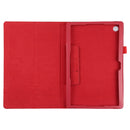 For Samsung Galaxy Tab A8 10.5 2021 Litchi Texture Solid Color Leather Tablet Case(Red)